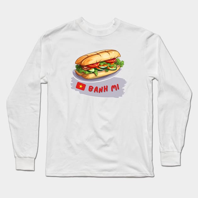 Banh mi | Vietnamese food Long Sleeve T-Shirt by ILSOL